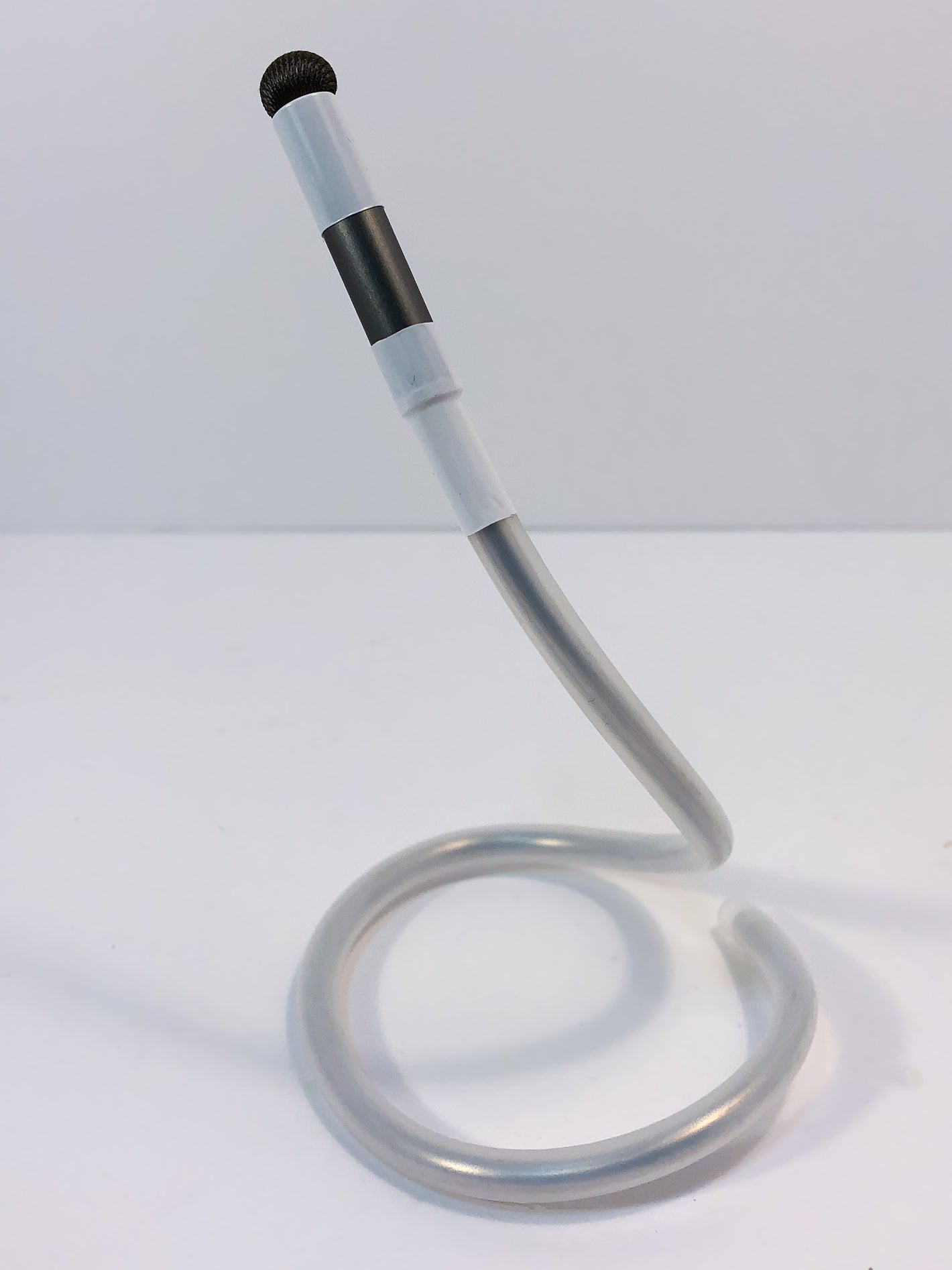A bendable stylus bend to stand upright on its own