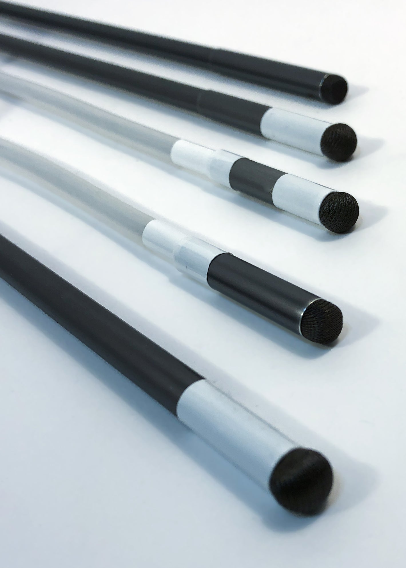A mix of Basic tipped and SALT tipped styluses